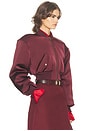 view 2 of 4 The Satin Puff Bomber in Mulberry