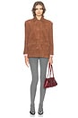 view 6 of 6 The Schoolhouse Jacket in Suede in Chestnut