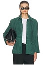 view 1 of 5 The Schoolhouse Jacket in Suede in Spruce