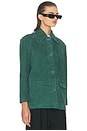 view 3 of 5 The Schoolhouse Jacket in Suede in Spruce