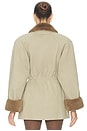 view 3 of 4 The Balmoral Jacket With Faux Fur Trim in Khaki