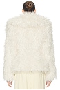 view 3 of 4 BLOUSON DRAMATIC COLLAR FAUX SHEARLING in Ivory