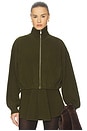 view 1 of 4 Josefine Knit Oversized Bomber in Olive