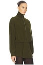 view 2 of 4 Josefine Knit Oversized Bomber in Olive