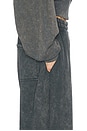 view 6 of 6 The Full Sweatpants in Fleece in Vintage Distressed Black