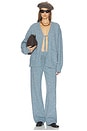view 7 of 7 Paxton Fleck Knit Pant in Denim Multi