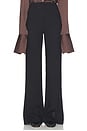 view 2 of 7 Wool Blend Double Loop Trousers in Black