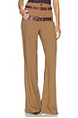 view 1 of 7 Wool Blend Double Loop Trousers in Toffee