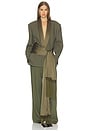 view 6 of 6 Wool Blend Trouser in Central Park Green