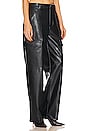 view 2 of 4 Waterbased Faux Leather Cargo Pant in Black