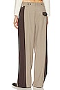 view 3 of 4 Colorblock Plaid Suit Trouser in Cafe Plaid & Java