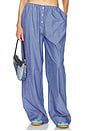 view 1 of 6 Pinstripe Poplin House Pants in Blue Pinstripe