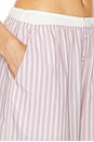 view 6 of 6 Wide Stripe Poplin House Pants in Mauve Stripe