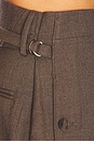 view 7 of 7 The Paperbag Trouser in Cocoa Melange