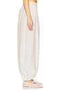 view 3 of 6 The Balloon Pants in Silk And Wool in Ivory