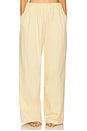 view 1 of 6 PANTALON COTTON TWILL PUFF PANT in Pale Yellow