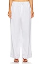 view 1 of 6 The Summer Pant With Vintage Swiss Embroidery in White