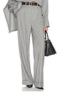 view 1 of 7 The Paperbag Trouser in Grey Melange