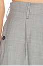 view 7 of 7 The Paperbag Trouser in Grey Melange
