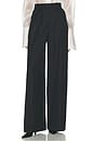 view 1 of 6 The Double Pleat Trouser in Black