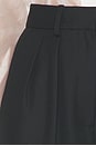 view 6 of 6 The Double Pleat Trouser in Black