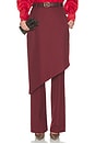 view 1 of 6 Trouser With Attached Skirt in Zinfandel
