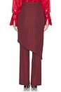 view 4 of 6 Trouser With Attached Skirt in Zinfandel