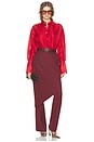 view 5 of 6 Trouser With Attached Skirt in Zinfandel