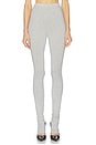 view 1 of 7 The Extra Long Jersey Legging in Heather Grey