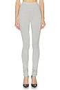 view 2 of 7 The Extra Long Jersey Legging in Heather Grey