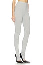 view 3 of 7 The Extra Long Jersey Legging in Heather Grey