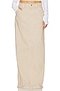 view 1 of 4 Workwear Long Skirt in Taupe