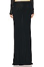 view 3 of 4 Sheer Knit Layered Maxi Skirt in Black