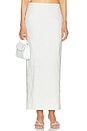 view 1 of 5 Eyelet Column Midi Skirt in Antique White