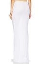 view 3 of 4 Sheer Knit Layered Maxi Skirt in White