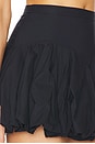 view 6 of 6 Poplin Bubble Skirt in Black