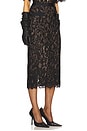 view 2 of 6 The Lace Midi Skirt in Black