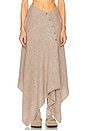 view 2 of 7 Lauren Midi Knit Skirt in Beige