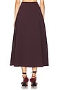 view 4 of 6 The Heavy Crepe Midi Skirt in Eggplant