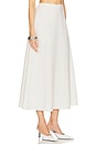 view 2 of 6 The Heavy Crepe Midi Skirt in Ivory