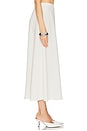 view 3 of 6 The Heavy Crepe Midi Skirt in Ivory