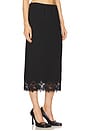 view 2 of 6 Suit Midi Skirt With Lace in Black