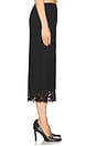 view 3 of 6 Suit Midi Skirt With Lace in Black