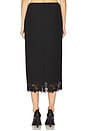 view 4 of 6 Suit Midi Skirt With Lace in Black