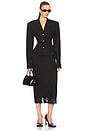 view 5 of 6 Suit Midi Skirt With Lace in Black