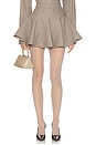 view 1 of 6 The Tweed Coquette Skirt in Taupe Melange
