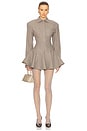 view 5 of 6 The Tweed Coquette Skirt in Taupe Melange