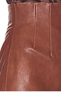 view 6 of 6 The Svelte Leather Midi Skirt in Cognac