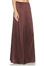 view 2 of 6 The Silk Charmeuse Maxi Skirt in Fudge