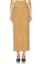 view 5 of 7 Suede Column Skirt in Caramel